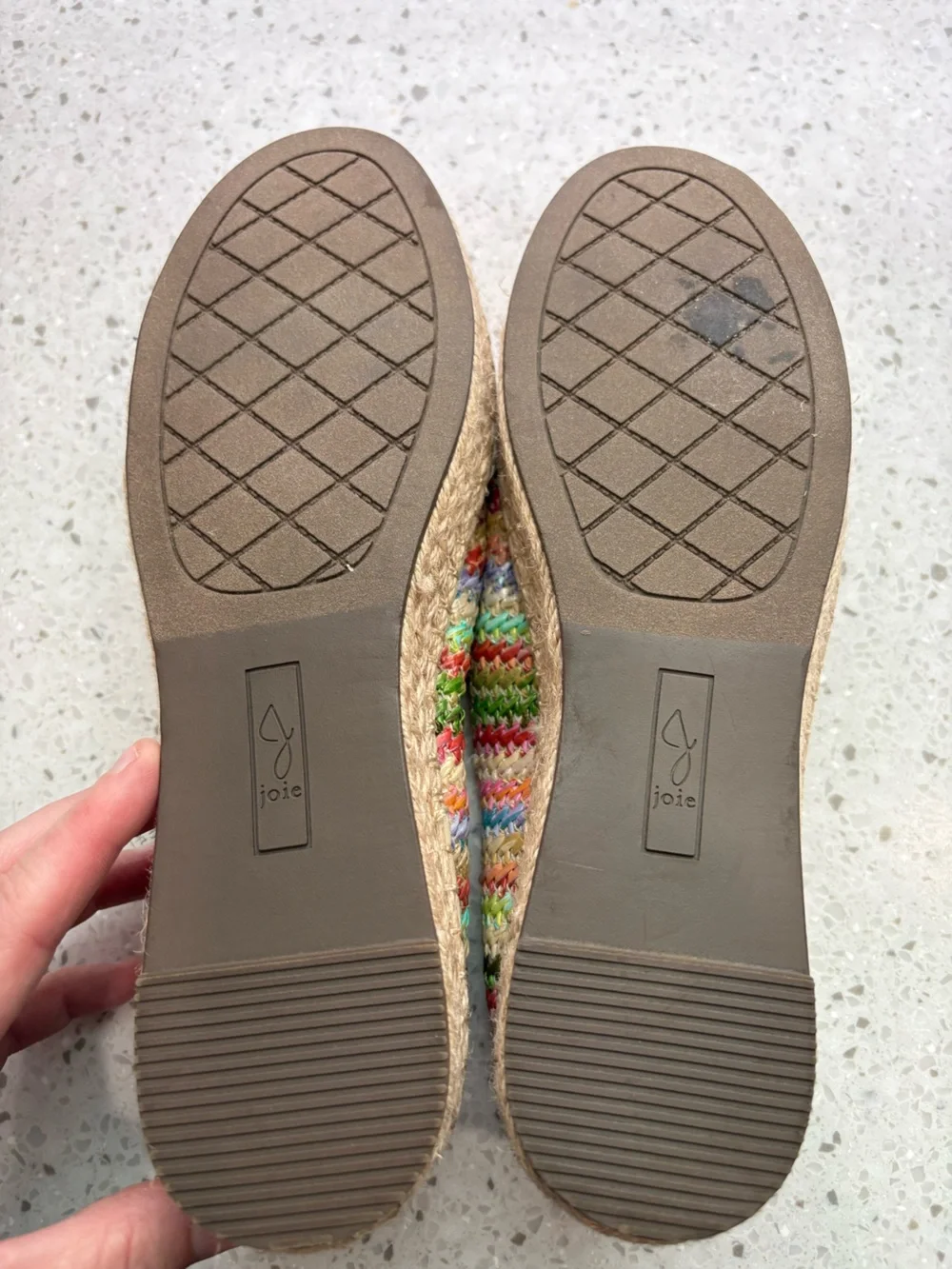 NWT Joie Cara Multicolor Woven Espadrille Slip-On - Women's- size 7.5